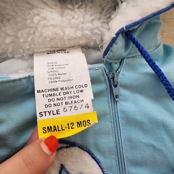 Vintage Football Snowsuit 12 months - Picture 5 of 6